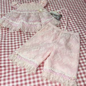 Baby biscotti tulle rosette outfit 24m